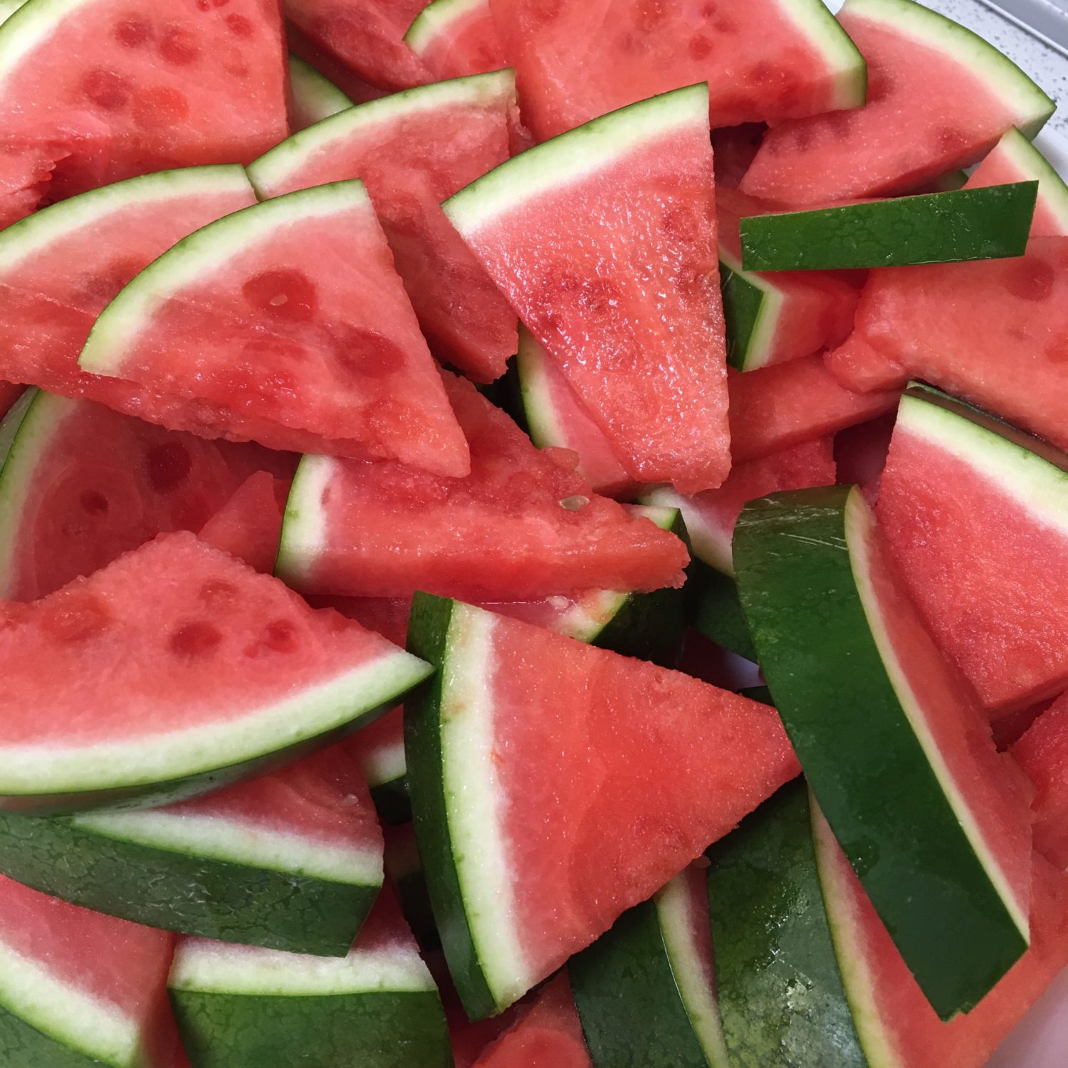 Fresh cut watermelon from local and regional producers at the Capital Region Farmers Market