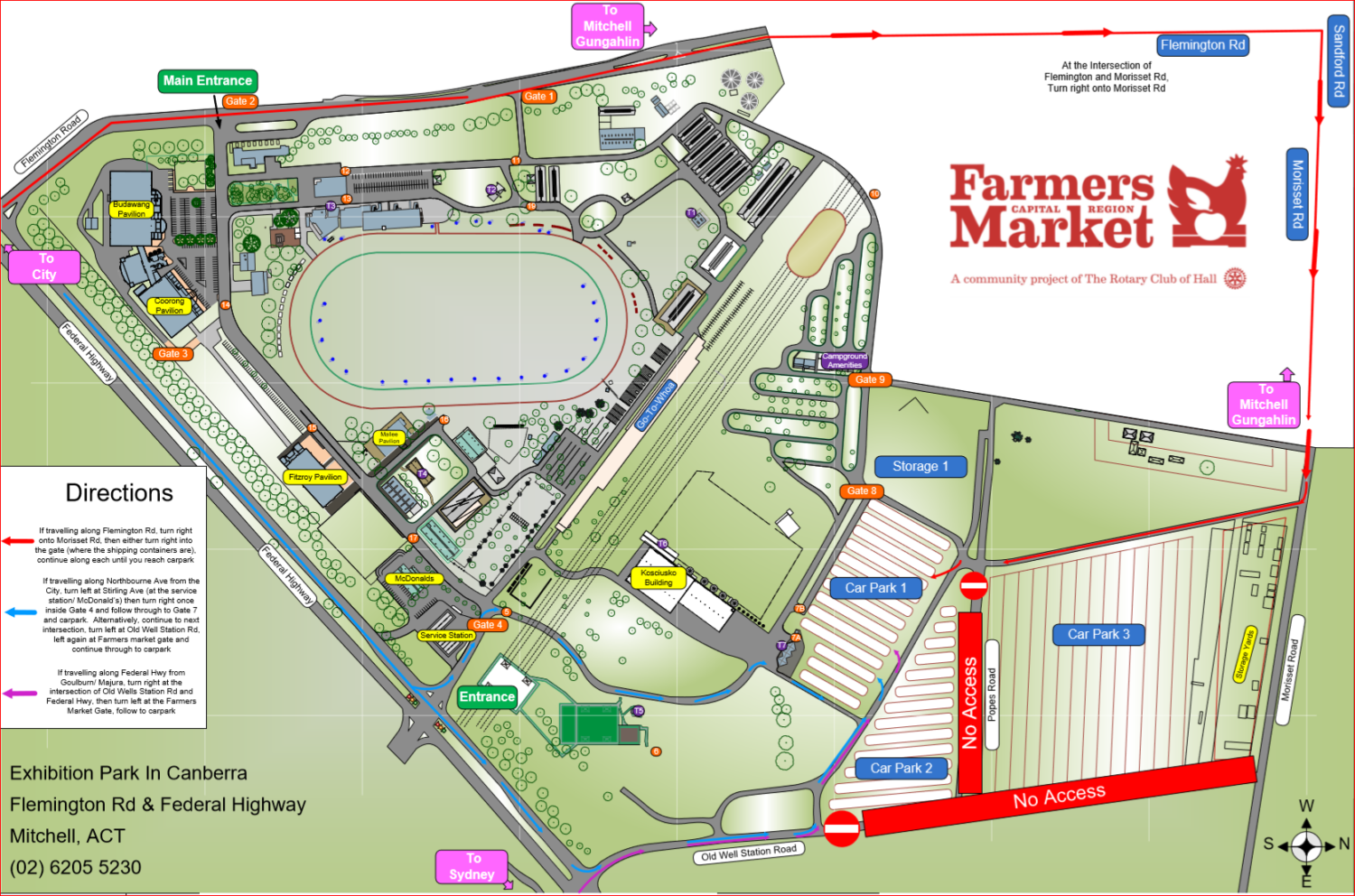Map of EPIC Showgrounds